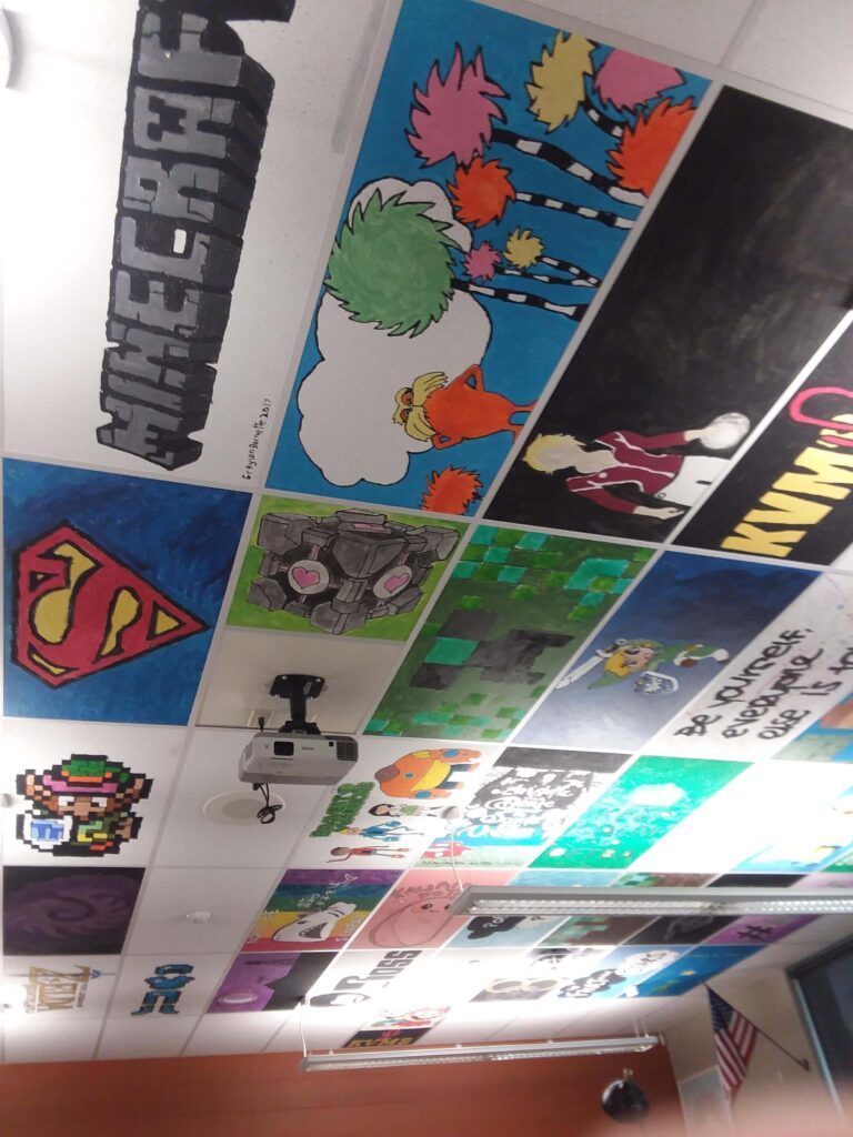 Colour Ceiling Tiles