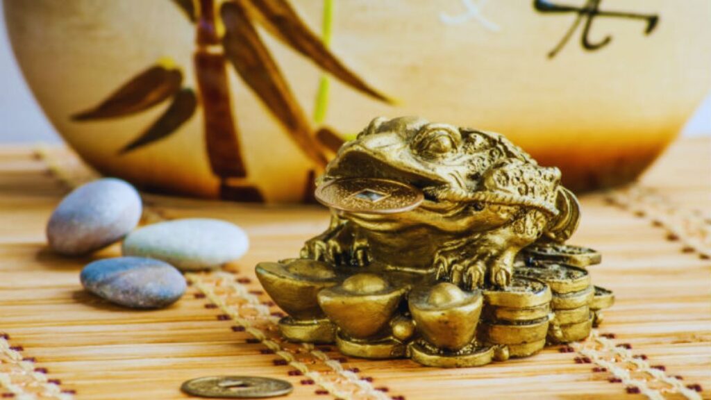 Feng Shui, Home decor, Lucky bamboo, lotus crystal, laughing buddha, monkey frog, wind chimes