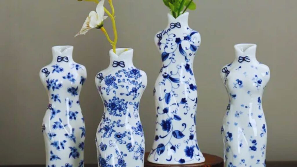 Vase, Square, Trendy, Home Decor, Boutique, Ceramic, Rustic