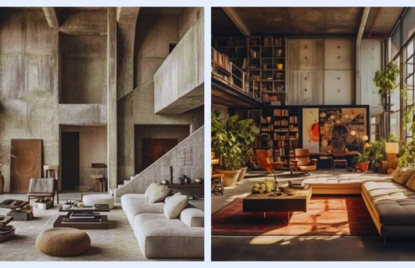 Soft Brutalism, Home Decor, Interior Designing, Lighting, Concrete, Nature, Muted Tone