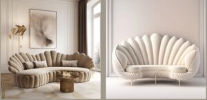 Best sofa designs, scallop shape sofa, modular curved sofa, channel tufted sofa, classic tufted sofa, leather sofas, living room décor, modern sofa design, luxury sofa ideas, home interior design