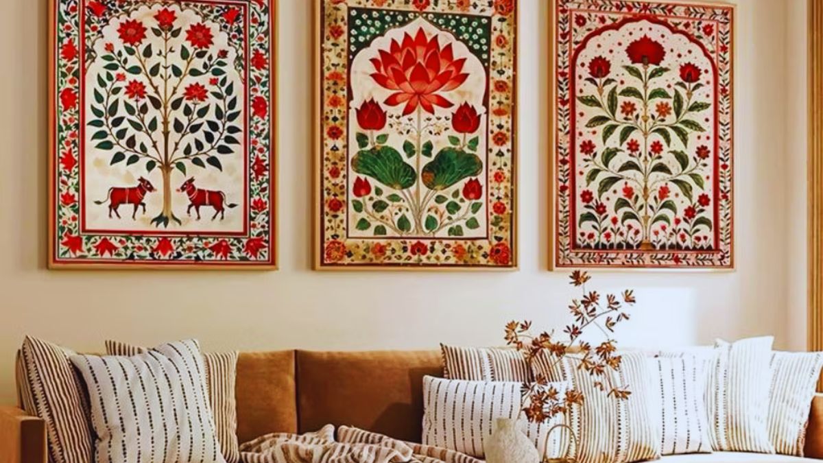 Indian home decor, Indian crafts, khadi home styling, cane and rattan furniture, Kalamkari art, Madhubani paintings, Warli art decor, traditional Indian decor, handmade Indian crafts, Indian interior design trends, sustainable Indian decor, Indian artisan crafts, cultural home decor India, tribal art India, natural home decor India